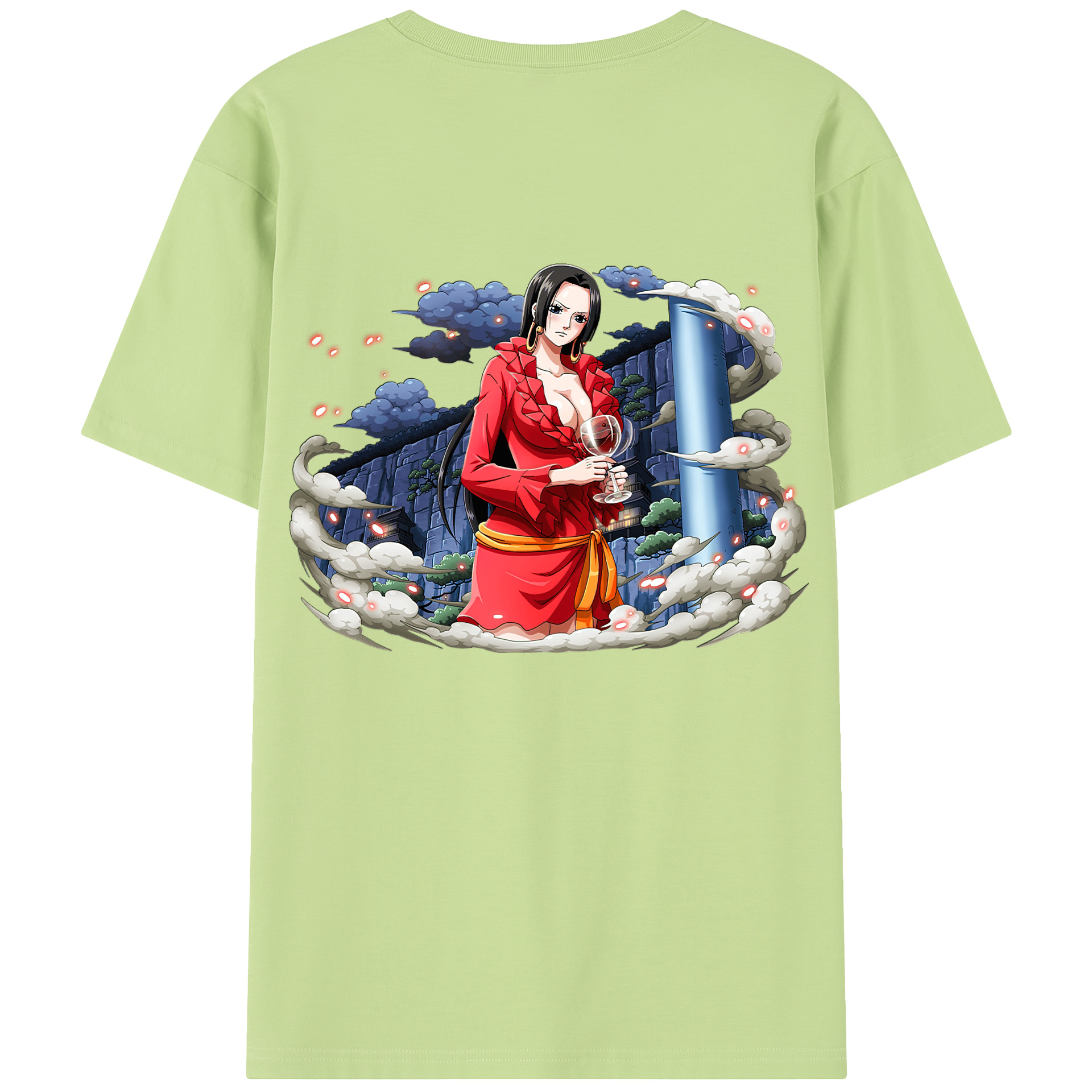 ワンピース ボア・ハンコック ONE PIECE Boa·Hancock 綿100％半袖Tシャツ（背面プリント）
